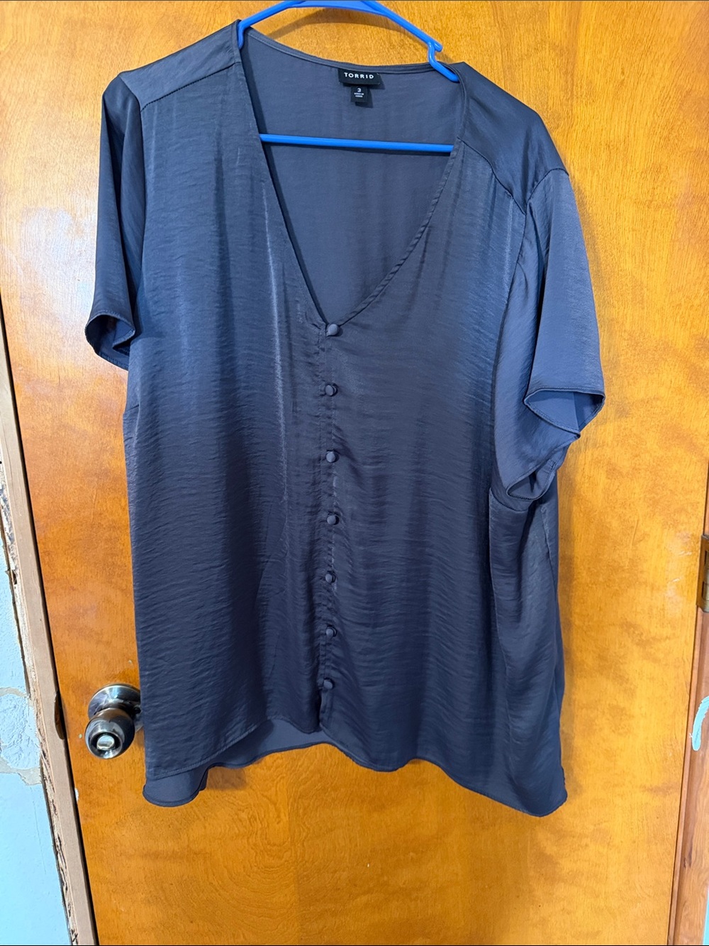 torrid Navy Blue Scoop Neck Top